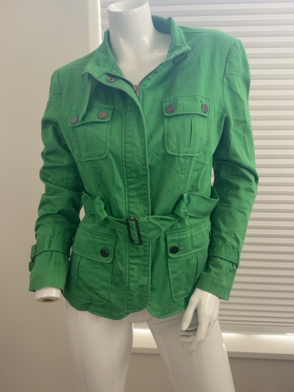 Basic Green Utility Jacket - Picture 2 of 2